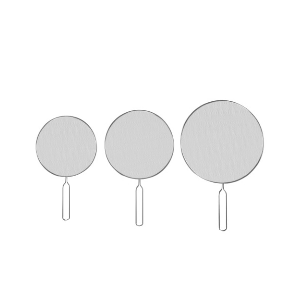 Hastings Home 3-piece Splatter Screen Guards Stainless Steel Fine Mesh Prevents Grease, Oil Splatter for Kitchen 455981YLF - main